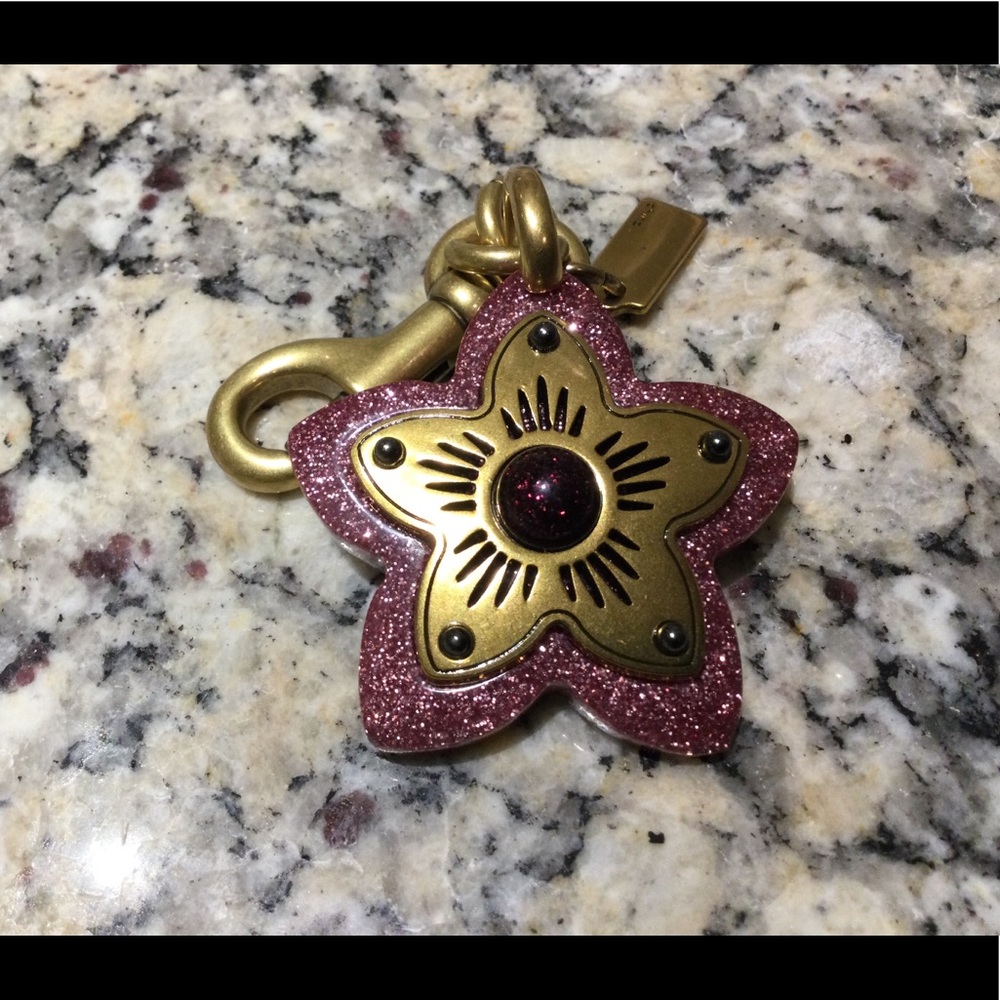 Coach Glittering Resin Bag Charm/Key Ring